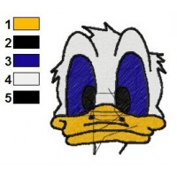 Donald Duck Embroidery Design 4